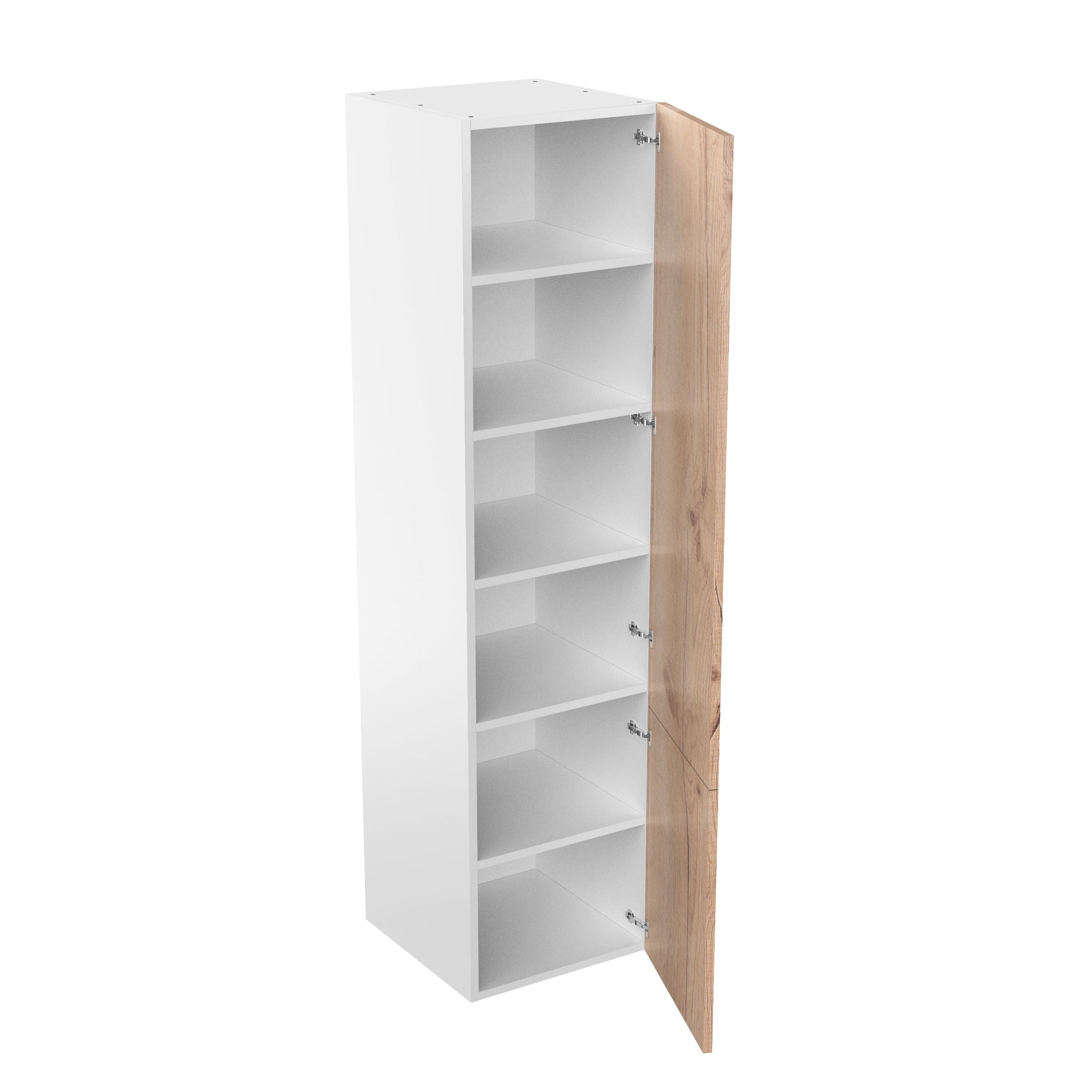 RTA - Rustic Oak - Single Door Tall Cabinets | 24"W x 96"H x 24"D