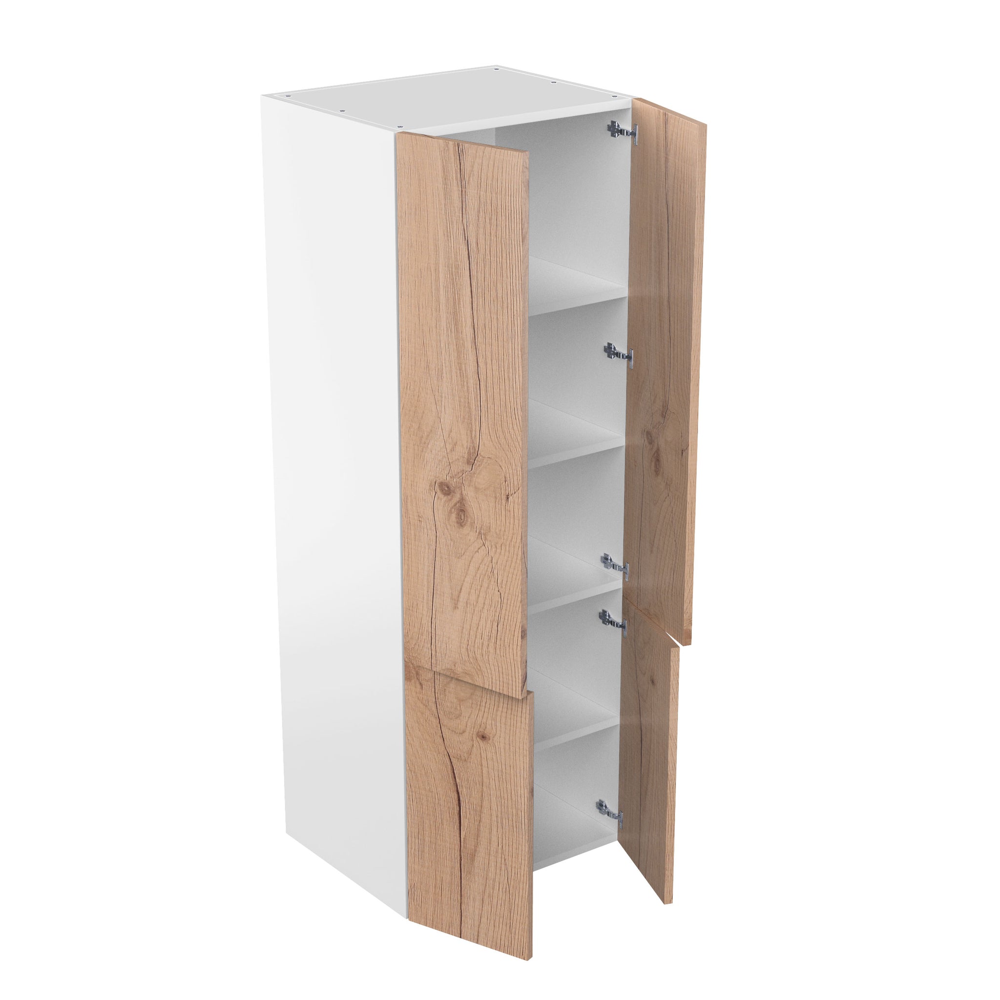 RTA - Rustic Oak - Double Door Tall Cabinets | 30"W x 84"H x 23.8"D