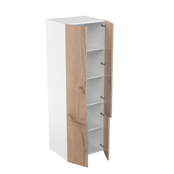 RTA - Rustic Oak - Double Door Tall Cabinets | 30"W x 90"H x 24"D