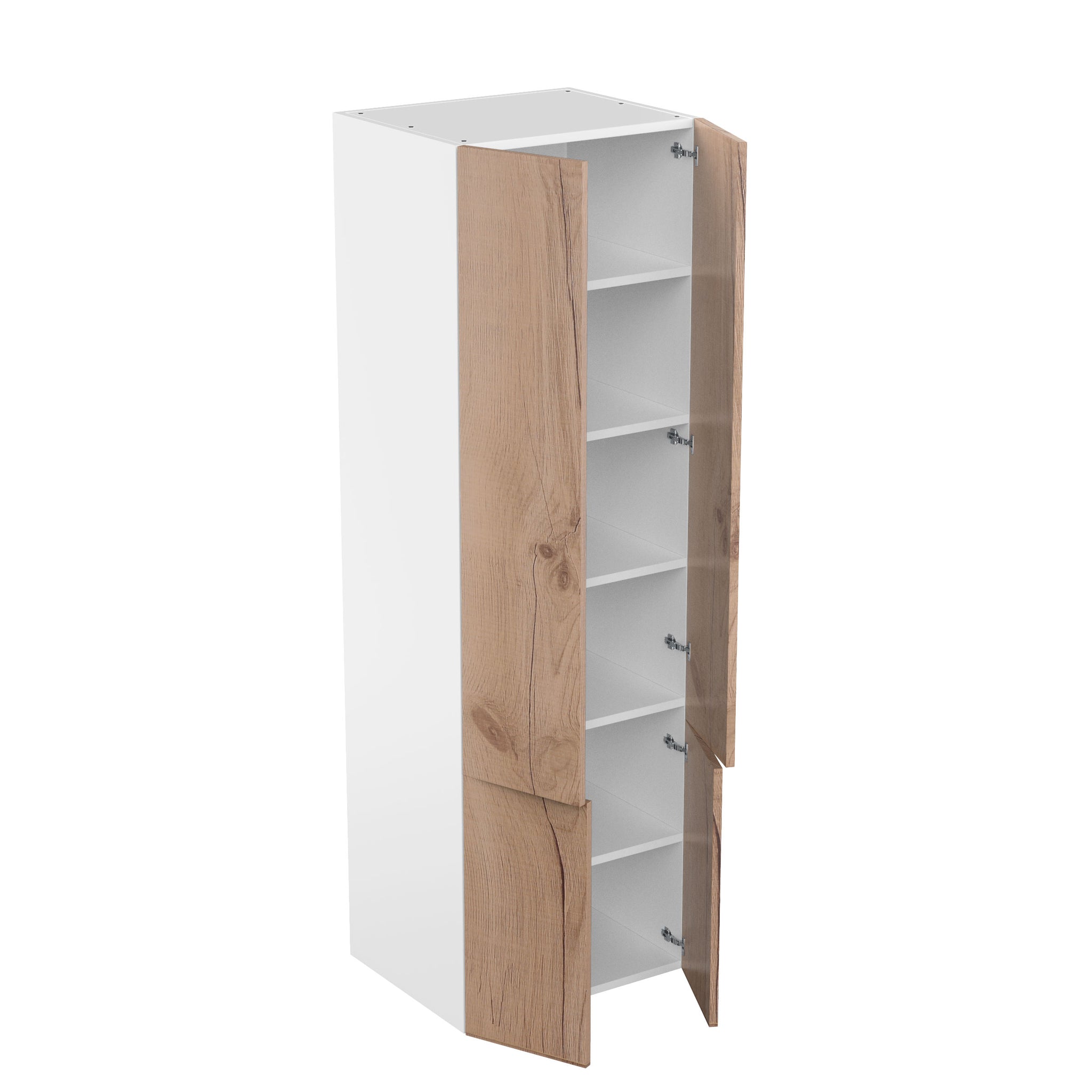 RTA - Rustic Oak - Double Door Tall Cabinets | 30"W x 96"H x 23.8"D