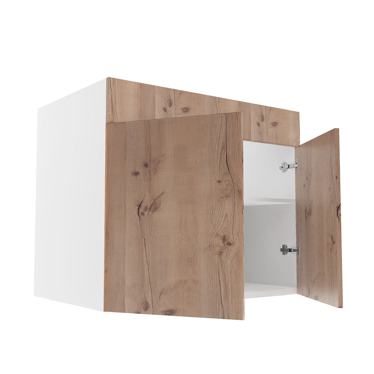 RTA - Rustic Oak - Sink Base Cabinets | 36"W x 34.5"H x 24"D