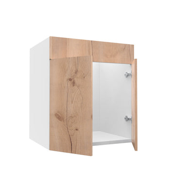 RTA - Rustic Oak - Sink Vanity Cabinets | 27"W x 34.5"H x 21"D