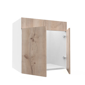 RTA - Rustic Oak - Sink Vanity Cabinets | 30"W x 30"H x 21"D