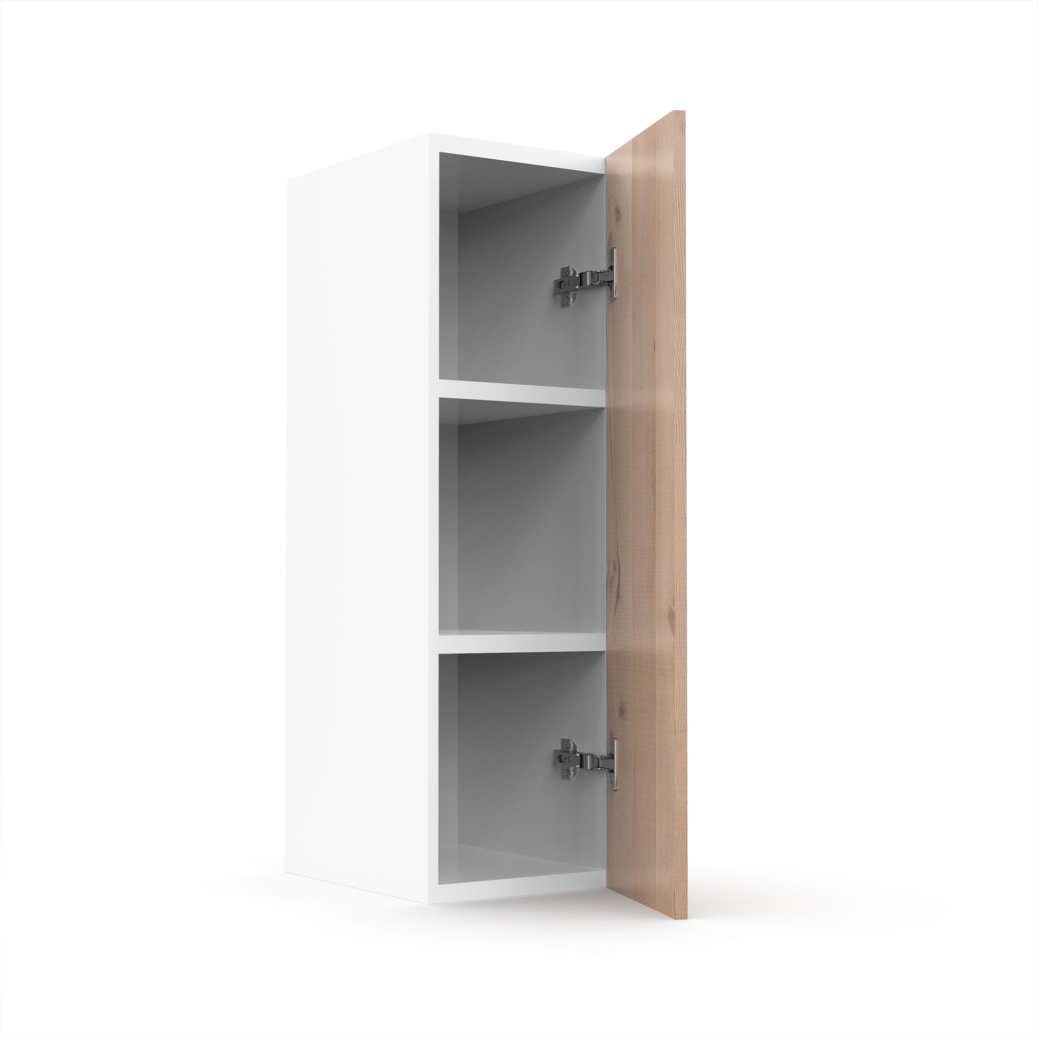 RTA - Rustic Oak - Single Door Wall Cabinets | 9"W x 30"H x 12"D
