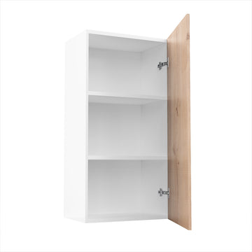 RTA - Rustic Oak - Single Door Wall Cabinets | 18"W x 36"H x 12"D