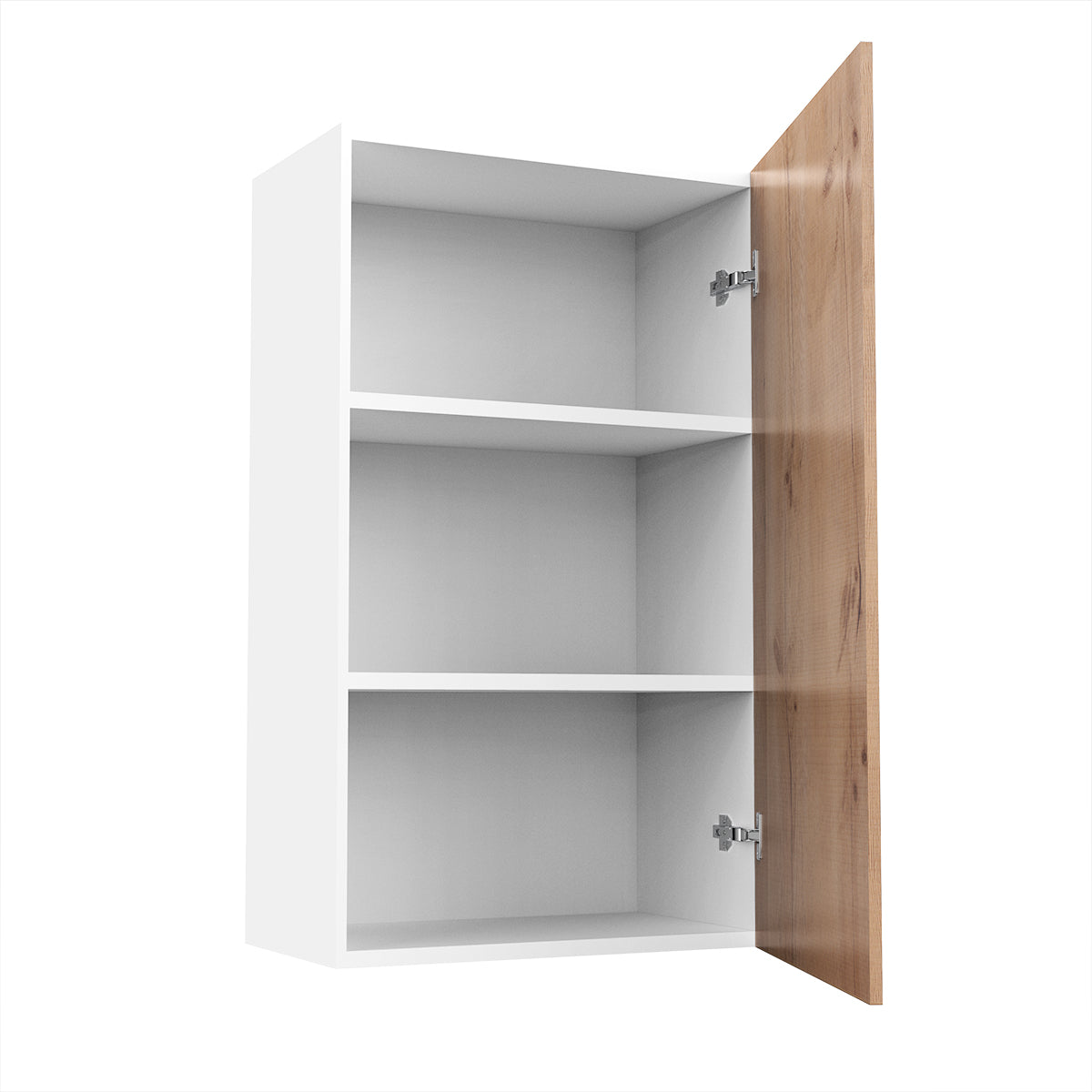 RTA - Rustic Oak - Single Door Wall Cabinets | 21"W x 36"H x 12"D
