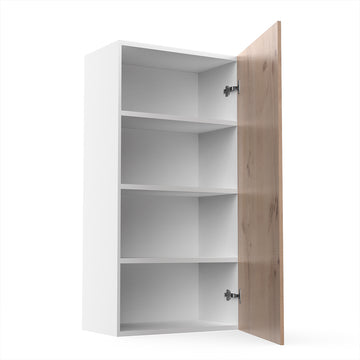 RTA - Rustic Oak - Single Door Wall Cabinets | 21"W x 42"H x 12"D