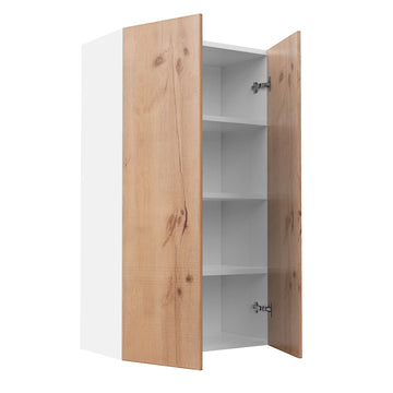 RTA - Rustic Oak - Single Door Wall Cabinets | 24