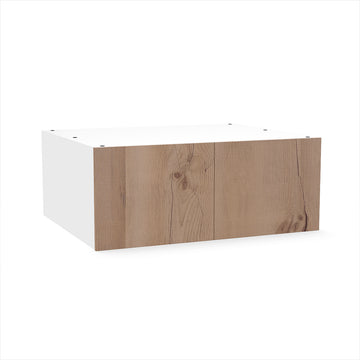 RTA - Rustic Oak - Double Door Refrigerator Wall Cabinets | 30