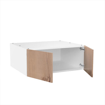 RTA - Rustic Oak - Double Door Refrigerator Wall Cabinets | 30