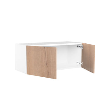 RTA - Rustic Oak - Double Door Wall Cabinets | 30"W x 12"H x 12"D