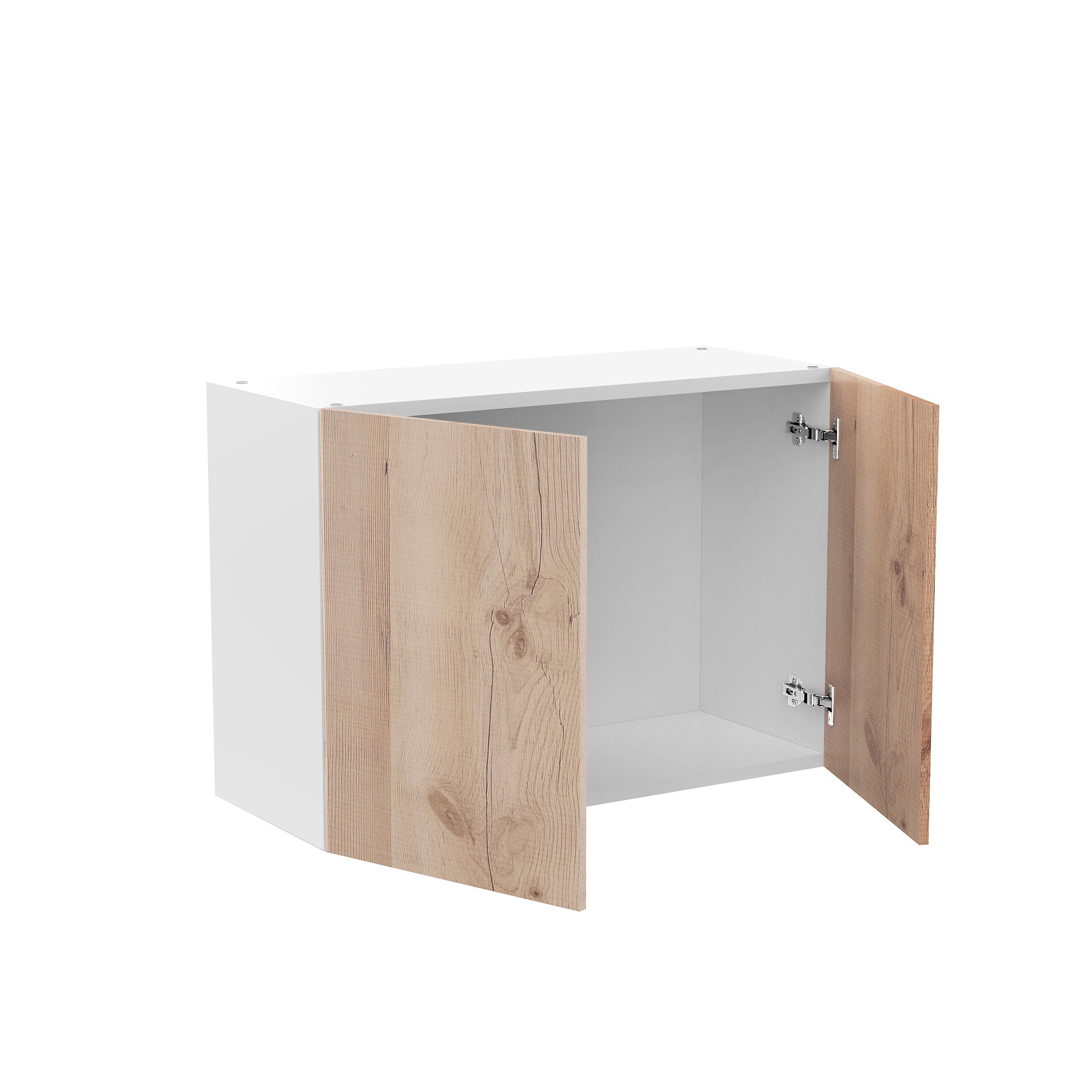 RTA - Rustic Oak - Double Door Wall Cabinets | 30"W x 21"H x 12"D