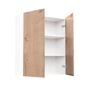 RTA - Rustic Oak - Double Door Wall Cabinets | 30"W x 36"H x 12"D