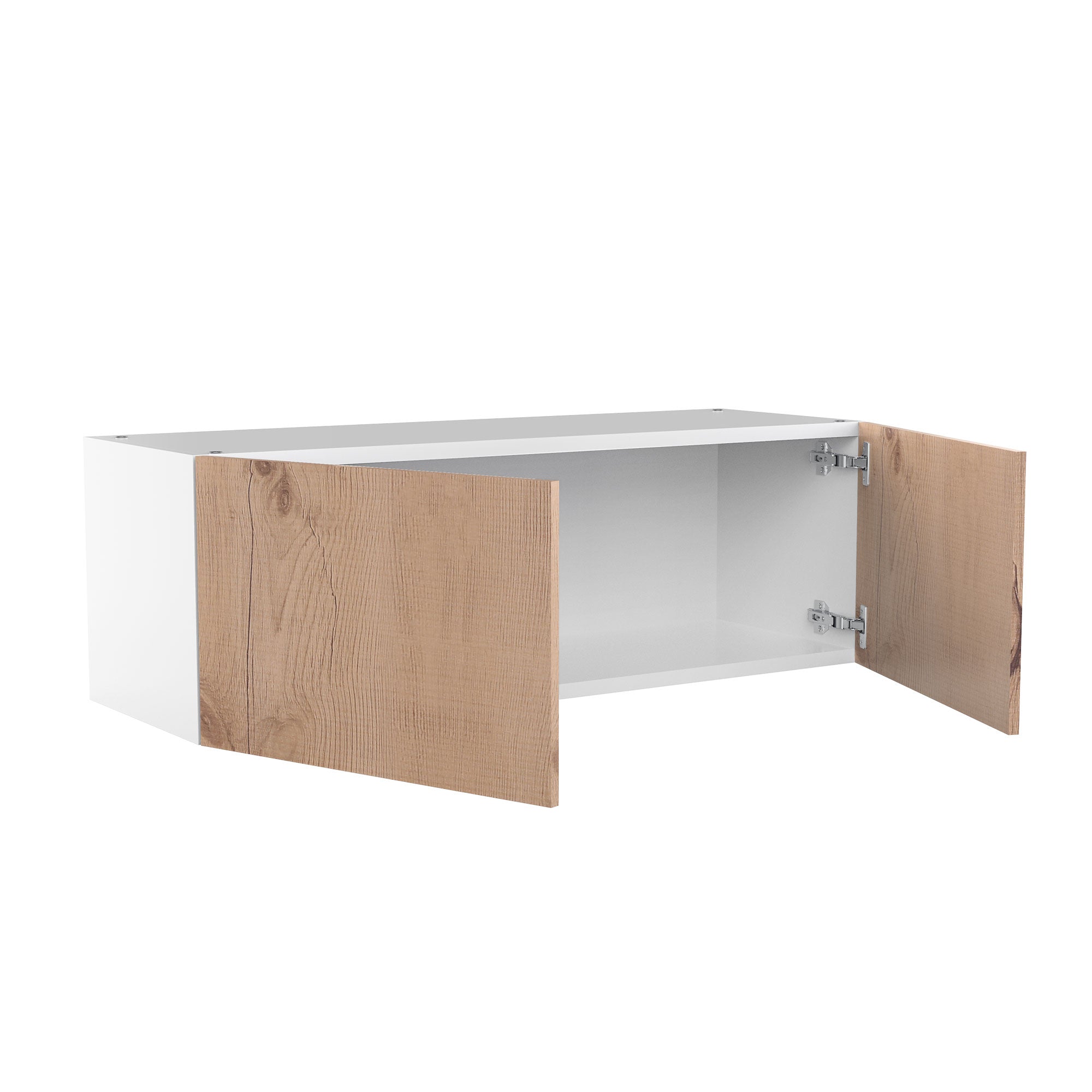 RTA - Rustic Oak - Double Door Wall Cabinets | 36"W x 12"H x 12"D