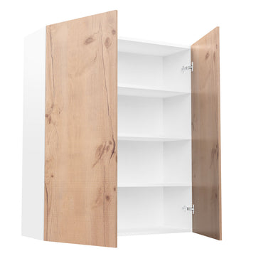 RTA - Rustic Oak - Double Door Wall Cabinets | 36"W x 42"H x 12"D