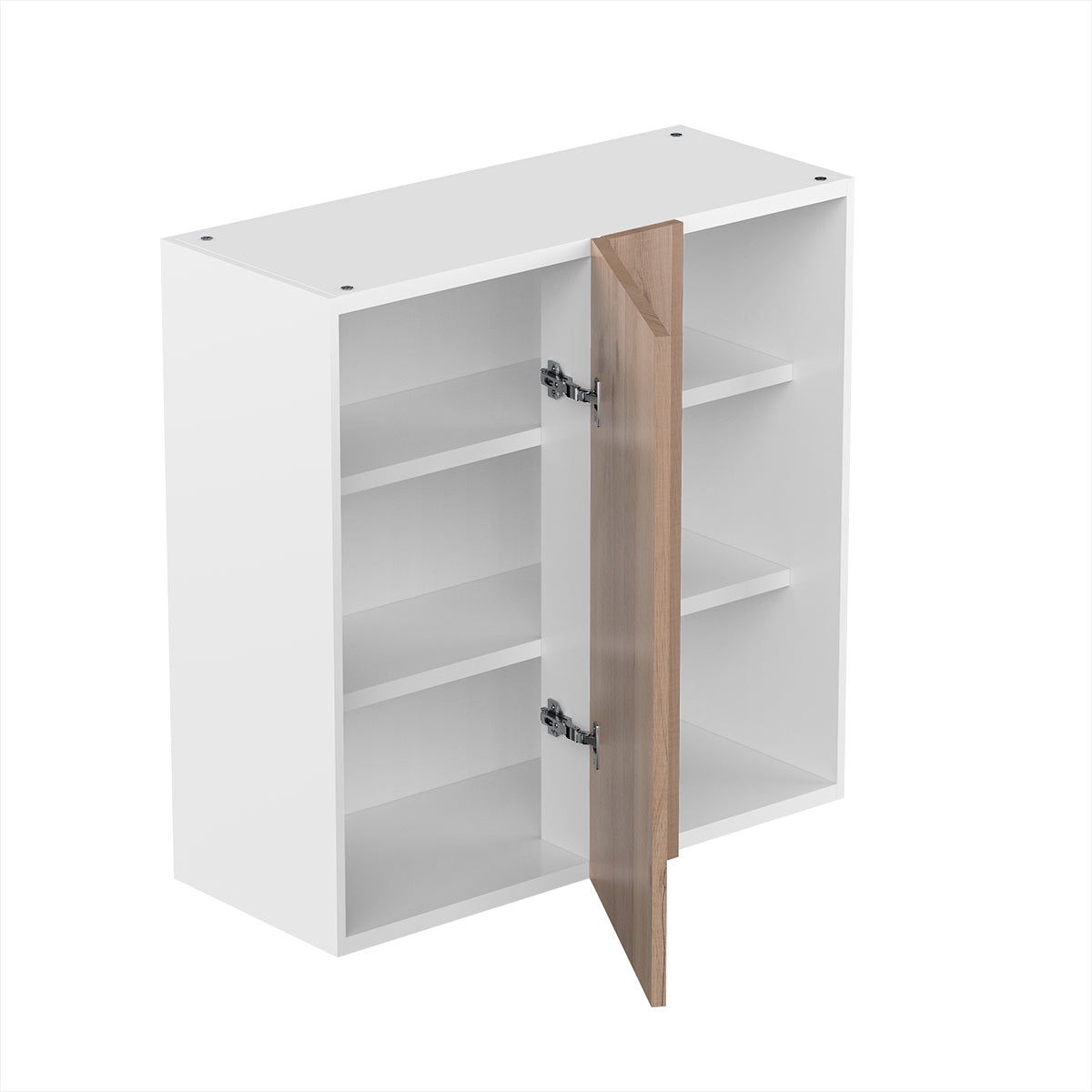 RTA - Rustic Oak - Single Door Wall Cabinets | 30"W x 30"H x 12"D