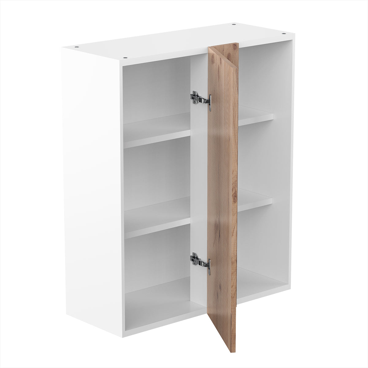 RTA - Rustic Oak - Single Door Wall Cabinets | 30"W x 36"H x 12"D