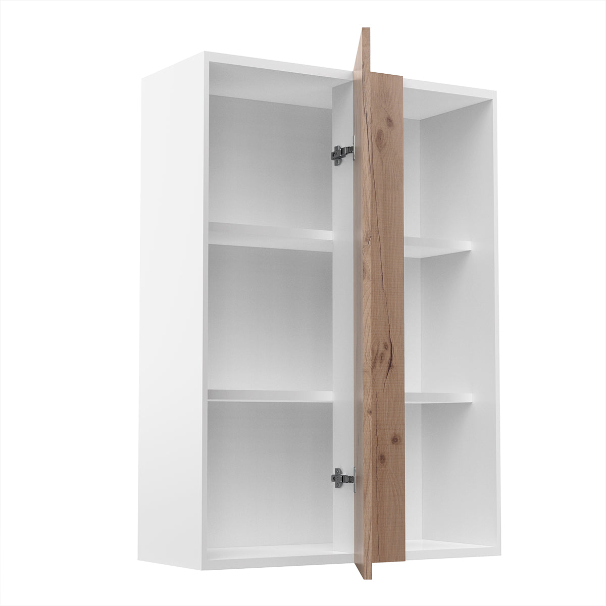 RTA - Rustic Oak - Single Door Wall Cabinets | 30"W x 42"H x 12"D