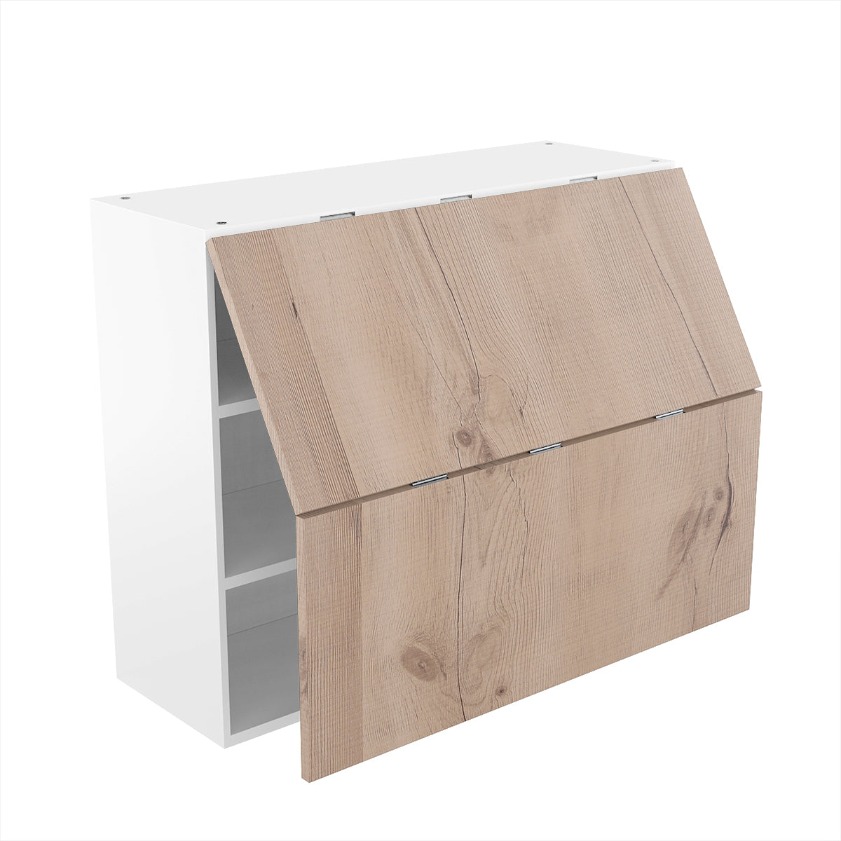 RTA - Rustic Oak - Bi-Fold Door Wall Cabinets | 36"W x 30"H x 12"D