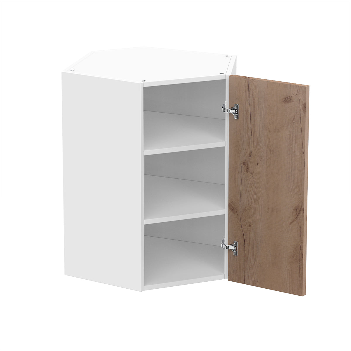 RTA - Rustic Oak - Diagonal Wall Cabinets | 24"W x 30"H x 12"D