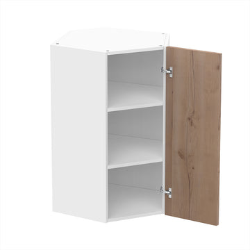 RTA - Rustic Oak - Diagonal Wall Cabinets | 24"W x 36"H x 12"D