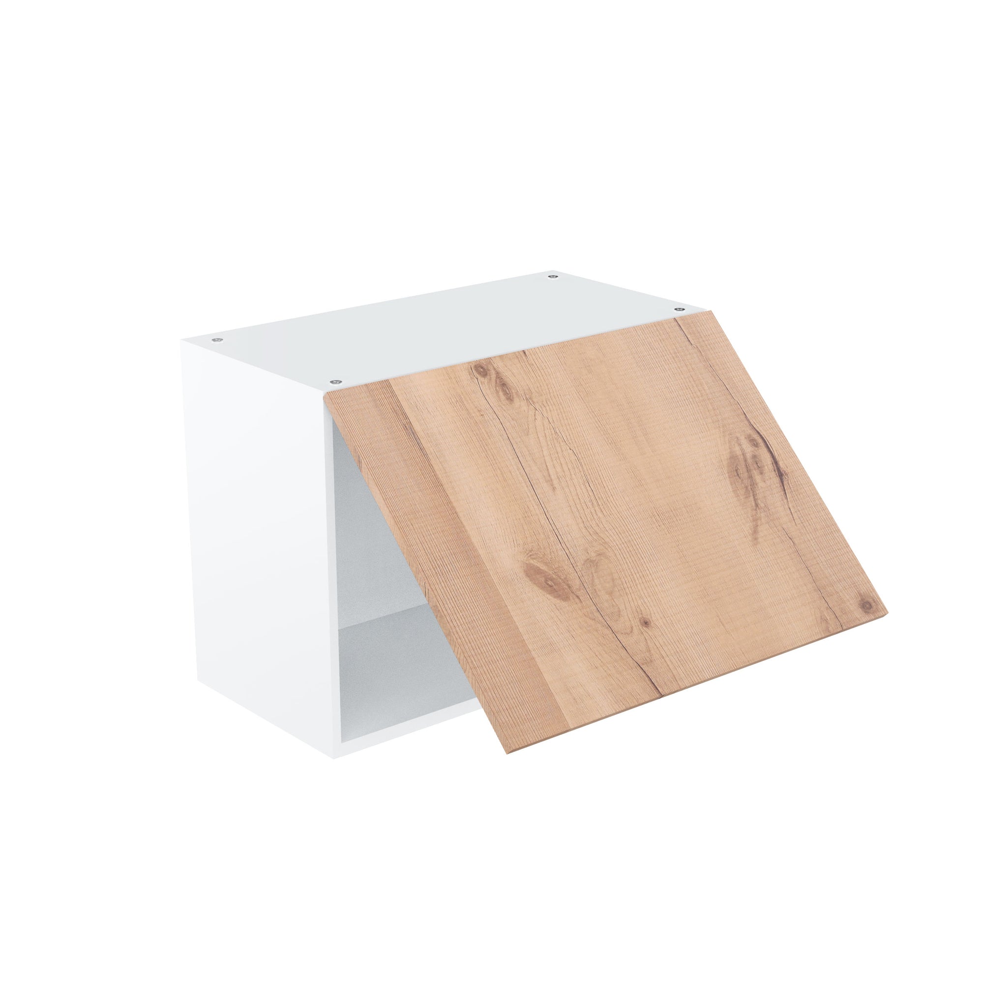 RTA - Rustic Oak - Horizontal Door Wall Cabinets | 24"W x 18"H x 12"D