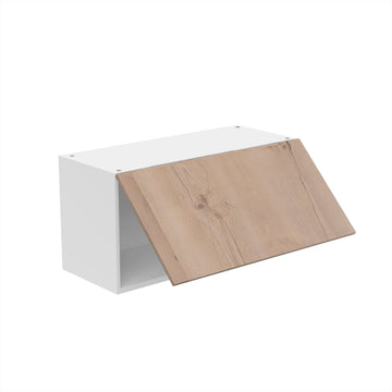 RTA - Rustic Oak - Horizontal Door Wall Cabinets | 30