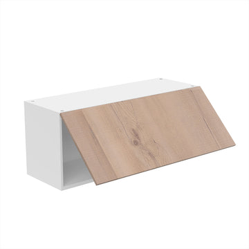 RTA - Rustic Oak - Horizontal Door Wall Cabinets | 36