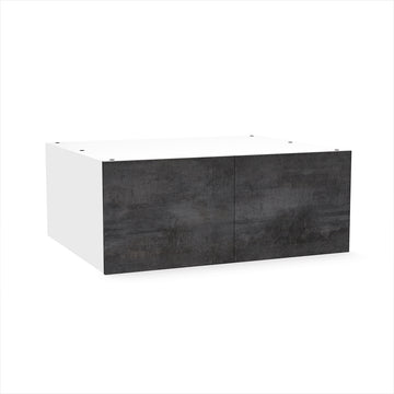 RTA - Rustic Grey - Double Door Refrigerator Wall Cabinets | 33