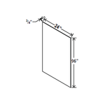 Shelf Board - 24W x 96H X 3/4D - Charleston Saddle - RTA