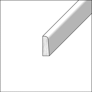 Scribe Molding| Matrix Silver | 96W x 0.25H x 0.75D