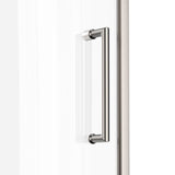 Ivanees 36 In. W X 76 In. H Framed Pivot Glass Shower Door With Soft- Closing Clear Tempered Glass