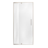 Ivanees 36 In. W X 76 In. H Framed Pivot Glass Shower Door With Soft- Closing Clear Tempered Glass