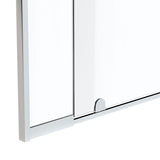 Ivanees 36 In. W X 76 In. H Framed Pivot Glass Shower Door With Soft- Closing Clear Tempered Glass