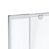 Ivanees 36 In. W X 76 In. H Framed Pivot Glass Shower Door With Soft- Closing Clear Tempered Glass