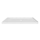 60 L x 36 in. W Double-Threshold Shower Pan Base with Center Drain in High Gloss White