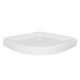 Neo Angle Round Center Drain Shower Pan - Double Tile Flanges - 36 X 36 X 5.5