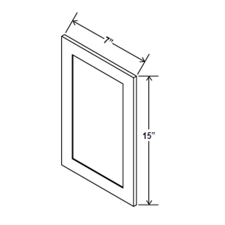 Sample Door - 11W x 15H - Charleston Saddle