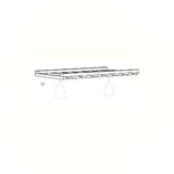 RTA - Park Avenue White - Wine Rack Cabinet | 30"W x 2"H x 12"D