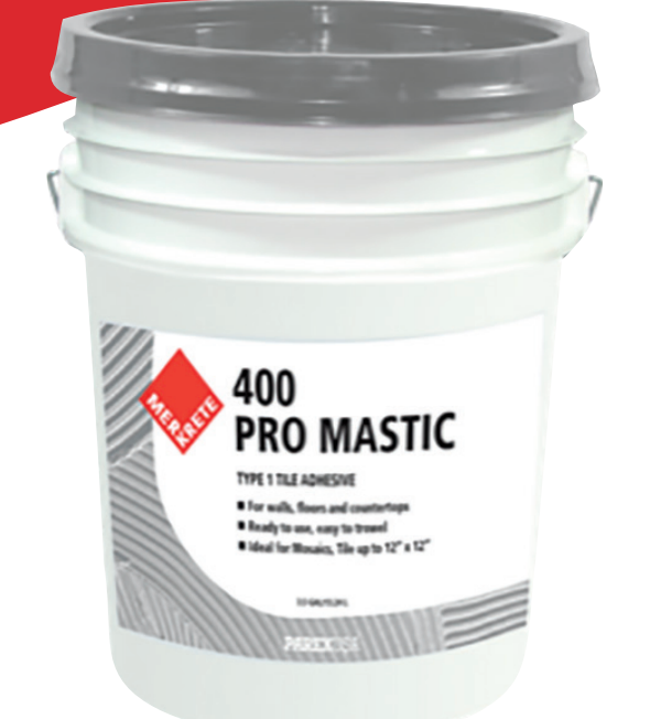 Merkrete Pro-Mastic 400 1 Gallon for Installation of Ceramic Tile & Stone