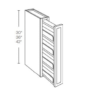 Wall Spice Cabinet |Elegant Stone| 6W x 36H x 12D