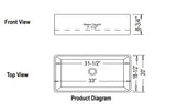 Singulation Apron Farmhouse 33in x 20in.x 8-3/4in.single Bowl Kitchen Sink in White