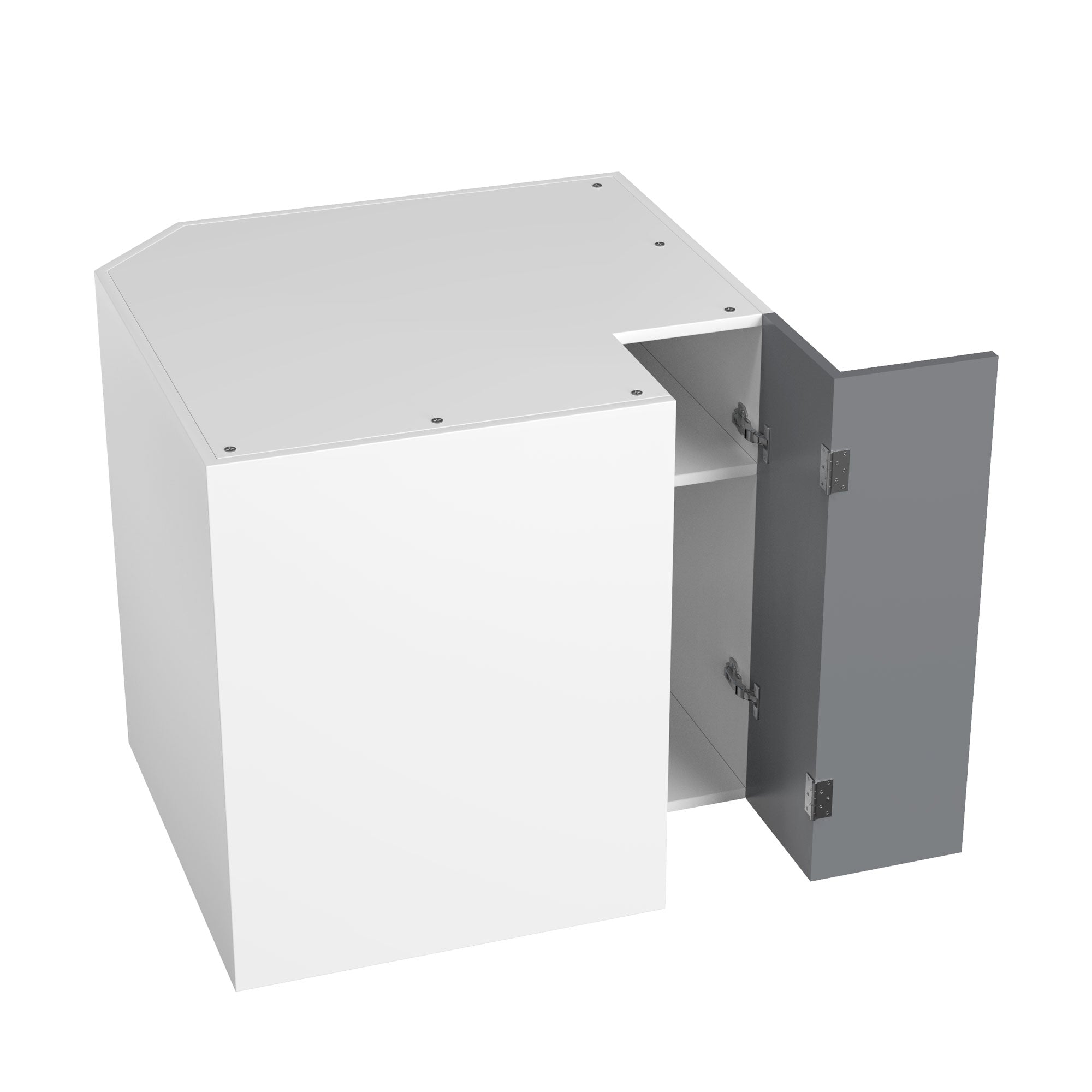 RTA - Grey Shaker - Easy Reach Base Cabinets | 36"W x 30"H x 23.8"D