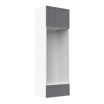 RTA - Grey Shaker - Double Oven Tall Cabinets | 30