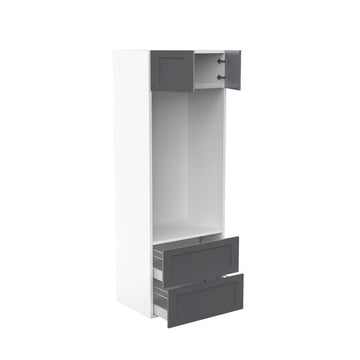 RTA - Grey Shaker - Micro-Oven Tall Cabinet | 30