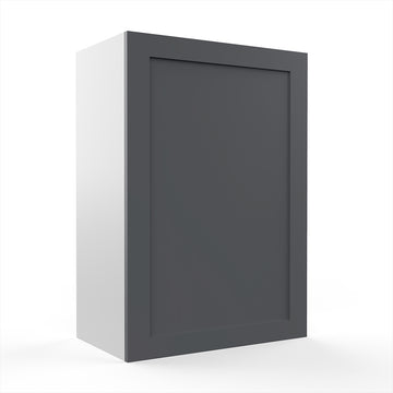 RTA - Grey Shaker - Single Door Wall Cabinets | 24
