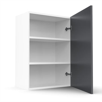 RTA - Grey Shaker - Single Door Wall Cabinets | 24