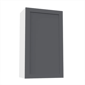 RTA - Grey Shaker - Single Door Wall Cabinets | 24