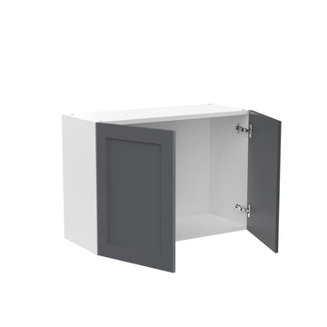 RTA - Grey Shaker - Double Door Wall Cabinets | 33