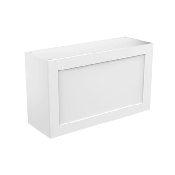 RTA - White Shaker - Horizontal Door Wall Cabinets | 36"W x 21"H x 12"D